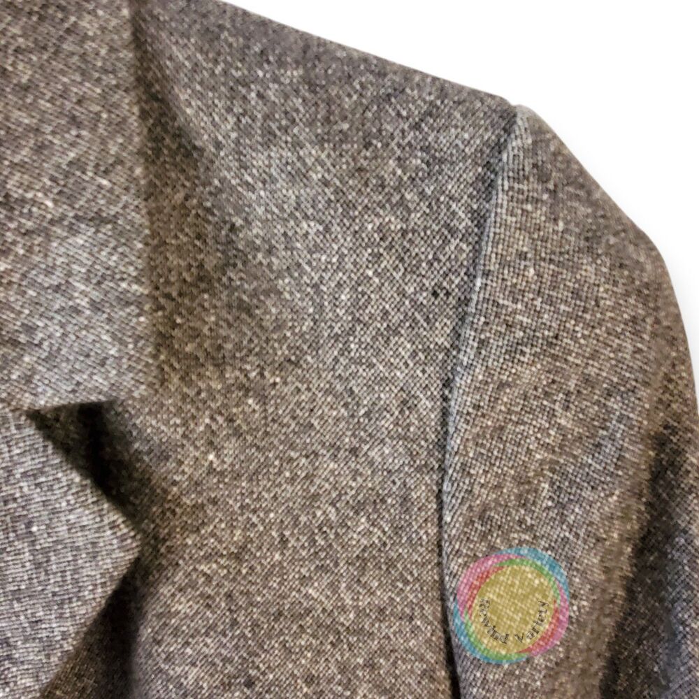 NWT Talbots Italian Wool Silk Tweed Blazer 14 Double Breasted - Picture 3 of 16